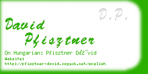 david pfisztner business card